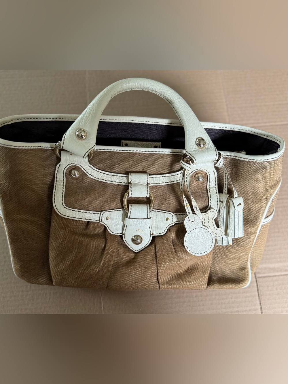 Celine Boogie Bag Canvas Tote Bag